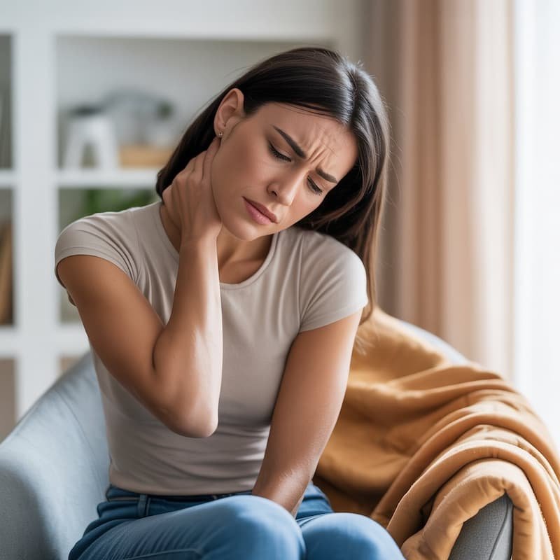 EFT tapping for neck pain in woman